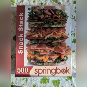 Snack Stack Puzzle - 500 Pieces Great Family Activity! Game Night.